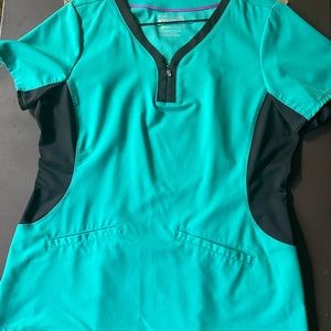 EUC Green Scrub Top
